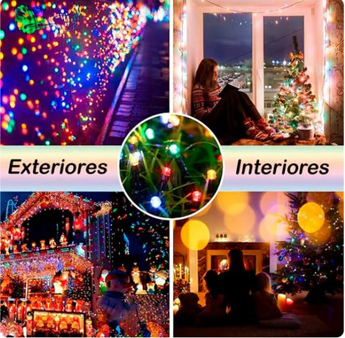 Luces LED Navideñas con Panel Solar I ENVÍO GRATIS