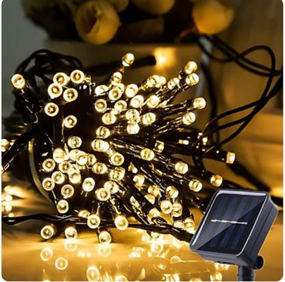 Luces LED Navideñas con Panel Solar I ENVÍO GRATIS